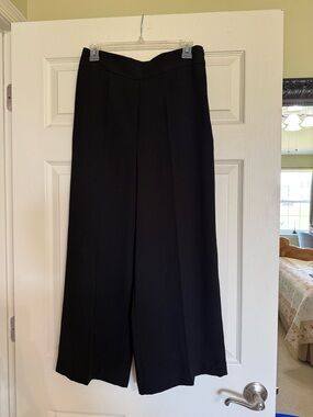 Zara Black Wide-Leg Dress Pants